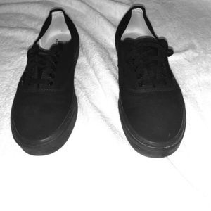 Vans Authentic Skate Shoe - Black Monochrome